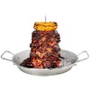 Dallden BBQ Vertical Skewer Al Pastor for Grill-Vertical Spit with