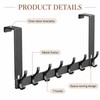 Over The Door Hooks Organizer Rack – No-Drill Aluminum Door