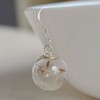 Dandelion Real Flower Make a Wish Glass Ball 925 Sterling
