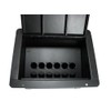 PROCRAFT FPPU-12X-BK Recessed Stage Pocket/Floor Box with 12 "D Punches