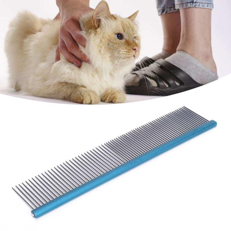 Pet Steel Comb 2 Different Densities Prevents Static Dog Grooming