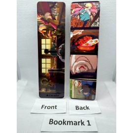 Unbranded Howls Moving Castle Custom Bookmarks Double Sided And Laminated Studio Ghibli