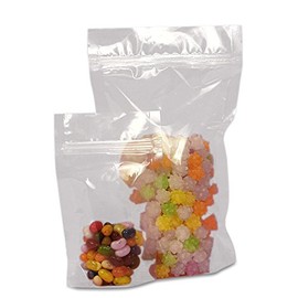 Stand Up Candy Pouches 3" X 1 1/2" X 5" - 2.0 mil Thick | Quantity: 50 Gusset - 1 1/2"