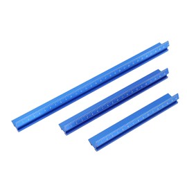 3PCS Set Woodworking Edge Ruler Aluminium Alloy V Shaped Corner Measuring Tool for Woodworking