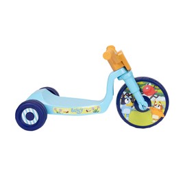 Bluey Kids Ride-On 10" Fly Wheels Junior Cruiser Tricycle with Sounds - Toddler Bike Trike, Ages 18-36M, for Kids 33”-35” Tall - 35 lbs. Weight Limit