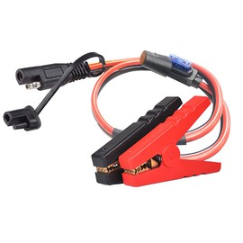 YETOR 10AWG Battery Alligator Clips,SAE Quick Release Adapter to Alligator Clips with 2FT,SAE Clip Connectors Extension Charging Cable for Cars Motorcycles(NEW)