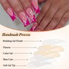 GlamRays Press on Nails Long Square False Nails Shiny Bright
