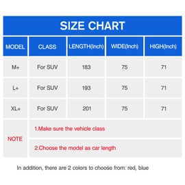 DINGHAO Car Cover Waterproof All Weather for Automobiles, 6 Layers Outdoor Full Exterior Cover Rain Sun UV Snowproof Protection with Zipper Cotton, Mirror Pocket for SUV (191-201 inch)
