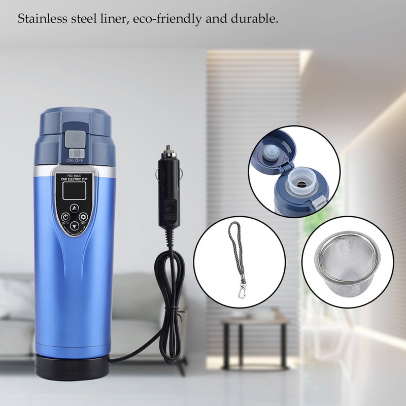 Multifunction Travel Portable Teakettle Hot Water Cup Car Heating Cup