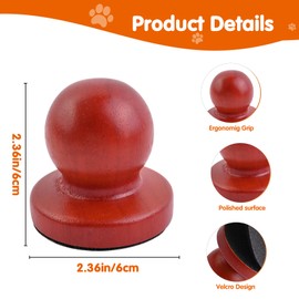 JHSYPET Dog Nail File Dog Scratch Board for Nails Wooden Handicraft Cat Dog Nail Scratch Pad with 4 Pcs Replaceable Sandpaper Dog Trainning Accessories Stress Free Nail Filing for Dogs(Chocolate)