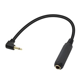 Xilaghy Right Angle 3.5mm to 6.35mm Audio Cable,1/4 inch TRS Female to 1/8 inch TS Male 1/4 to 3.5mm Adapter Cable for Amplifier,Guitar,Headphone,Laptop(30CM/1FT)