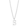 Philip Jones Sterling Silver Initial S Necklace
