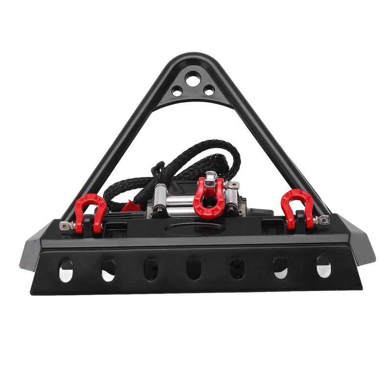 RC Front Bumper Winch Light Kit Iron Plastic High Hardness