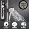 Waterproof Wall Clock for Shower, Indoor Wall Clock with Suction
