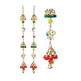 Set of 2 Elephant Door Hanging for Home Door, Wall, Temple, Bedroom, Decorative Accessories for Party, Indian Wedding & Other Festivities, 28 Inch Long