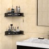 Bakzon Corner Shower Caddy, Shower Shelf Corner No Drilling Bathroom
