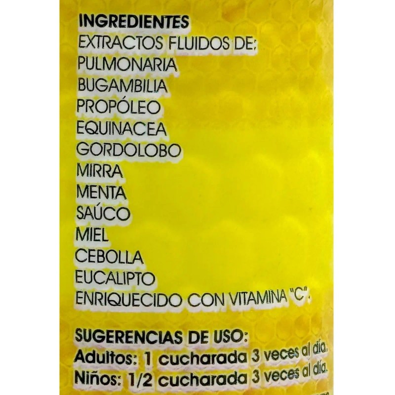Jarabe Miel Con Extractos Herbales 240 Ml Supra Natura Miel