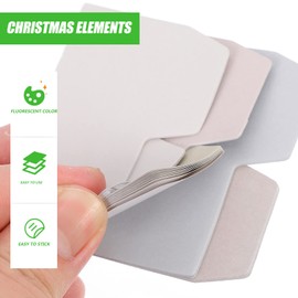 OHPHCALL Gradient Memo Paper Stickers 6pcs Pack Sticky Index Tabs Memo Stickers Book Notes School Supplies