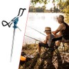 Stainless Steel Fishing Rod Holder Ground Support Stand 360 Degree