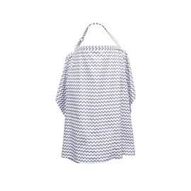 Boerni Large Nursing Cover, Breathable Breastfeeding Cover, Soft Breastfeeding Cover up for Full Privacy Breastfeeding Protection … (Grey)