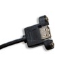 Cablelera USB AM/AF with 6' Panel Mount (ZCCCDNMF-06)