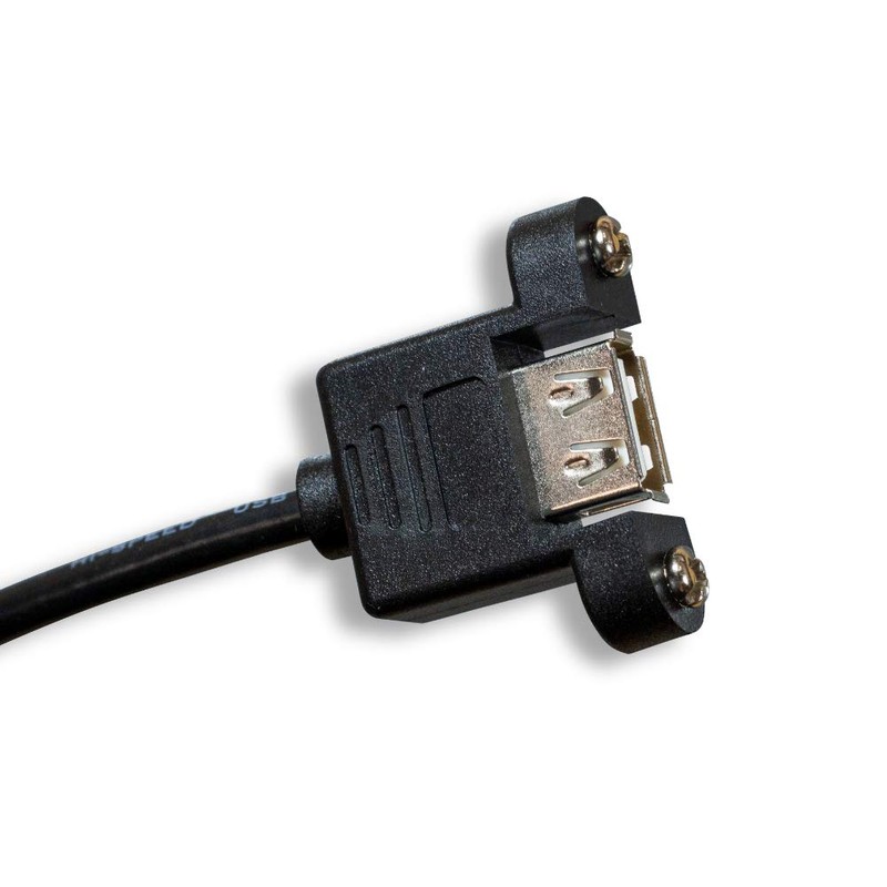 Cablelera USB AM/AF with 6' Panel Mount (ZCCCDNMF-06)