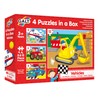 Galt Toys, 4 Puzzles in A Box - Vehicles, for