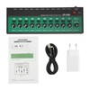 10 Channel Mini Audio Mixer, Ultra Compact Audio Mixer, Independent