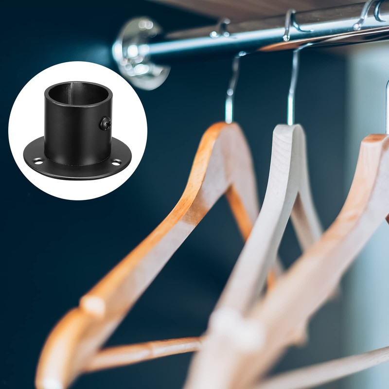 sourcing map 1.28'' Dia Stainless Steel Pole Sockets Flange Rod
