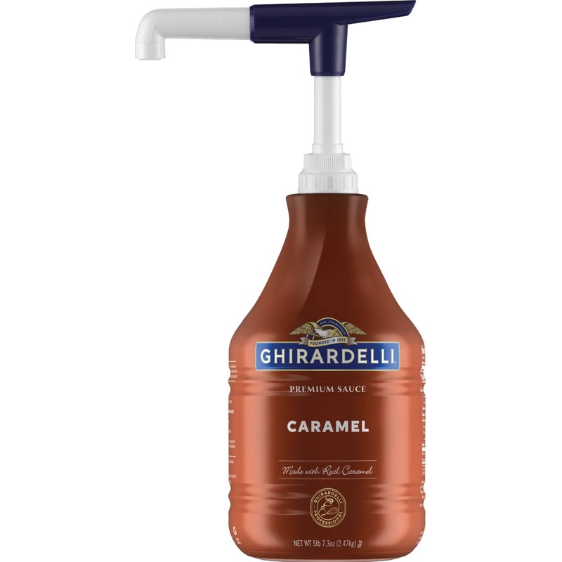 Ghirardelli Caramel Sauce, 87.3 oz (5 lb 7.3 oz) Bottle