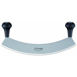 triangle 41 234 36 00 Wiegemesser 36 cm, gehärtet Made in Solingen/Germany professionelle Qualität Kräutermesser Pizzamesser XXL groß