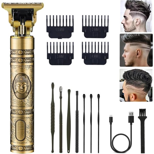 Unbranded "Professional Hair Clippers for Men T-Blade Zero Gapped Cordless