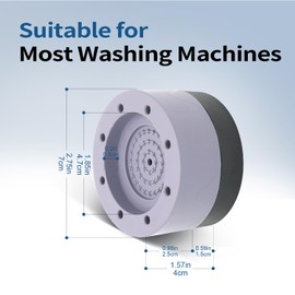 4PCS Washing Machine Feet Pads, Anti Vibration Mat,Rubber Feet Pad, Anti-slip Pad, Shock Absorber, Non-slip Fixed Anti-deviation, Used for Dryer, Washing Machine, Dishwasher (Gray)