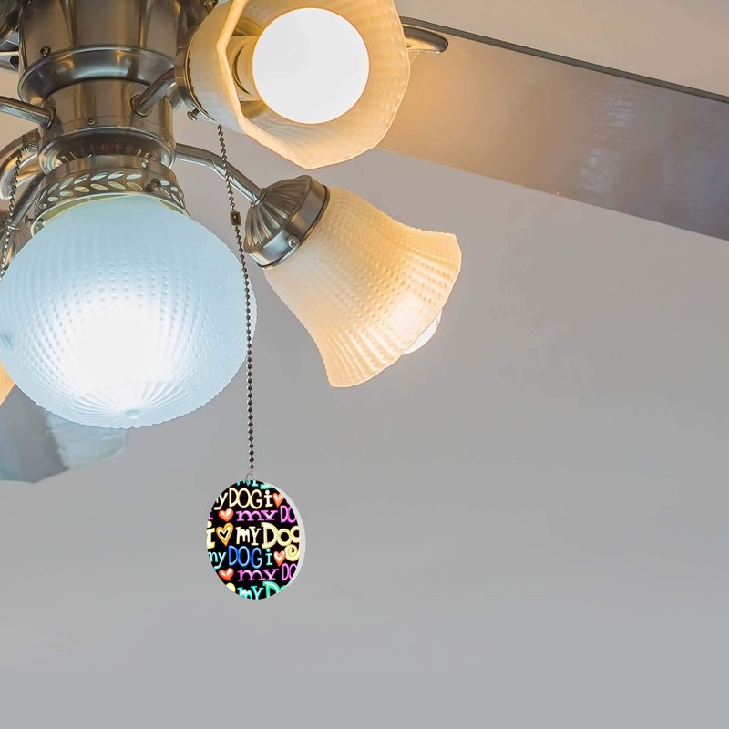 I Love My Dog Fan/Light Pull