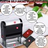 Bertiveny Scanned-Stamps-with-Date Self Inking Red Scanned Rubber Stamp for Business