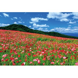 108 Piece Jigsaw Puzzle Poppy in the Sky Chichibu Kogen Ranch (Saitama) Large Piece (26 x 38 cm)