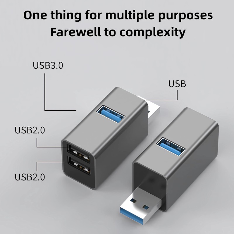 USB hub, 3-Port USB hub, USB Splitter, USB Extender, USB