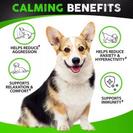 FURALAND Hemp Calming Chews for Dogs with Anxiety and Stress - 170 Dog Calming Treats ...