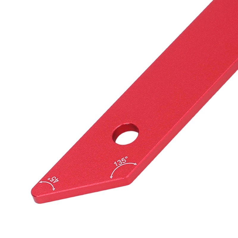45 Degrees 135 Degrees Woodworking Measuring Ruler Aluminum Alloy Carpenter