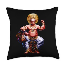 Lord Kubera, for wealth, fortune, prosperity, money, luck Throw Pillow