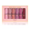 Petansy Lipstick Set 6 Colors Matte Durable Waterproof Velvet Smooth