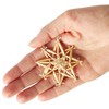 com-four® 48-piece straw stars set, Ø 6 cm, Christmas tree