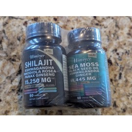 Himiyer - Shilajit 15,250 MG 60 Caps, Himiyer Sea Moss 19,445 MG 60 Caps 1/2027