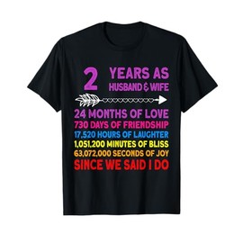 2 Year Funny Wedding Anniversary T-Shirt