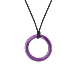 Chewigem Realm Ring - Purple | Strong, Discreet, Chewable Necklace & Sensory Aid for Anxiety Reduction, Improved Focus
