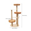 Cat Tree F/ Multiple Cats Cat Scratching Posts&Nest Cat Tree
