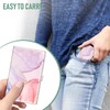 Swooflia Business Card Holder Case Wallet for Women Metal Marble