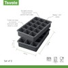 Tovolo Perfect Cube - Juego de 2 charolas para hielo,
