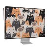 kwmobile Dust Cover for 24-26" Monitor - Linen Monitor Protector