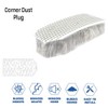 (Pack of 12) - Gray Corner Dust Plug, Polypropylene Pile